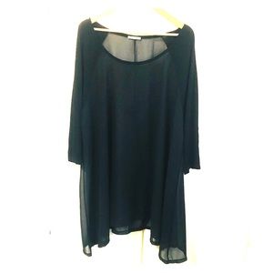 Marselle sheer black top